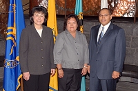 Dr. Yvette Roubideaux, Mary Jojola , Dr. Leonard Thomas